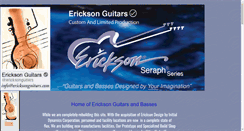 Desktop Screenshot of ericksonguitars.com