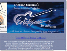 Tablet Screenshot of ericksonguitars.com